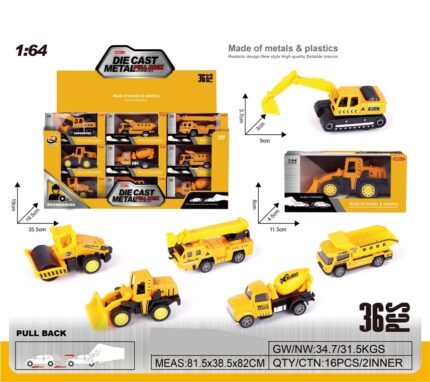 Metalni kamiončići - displej od 36kom