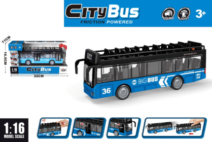 Dvospratni autobus sa svetlom i muzikom