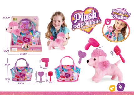 Roze pudlica u torbici
