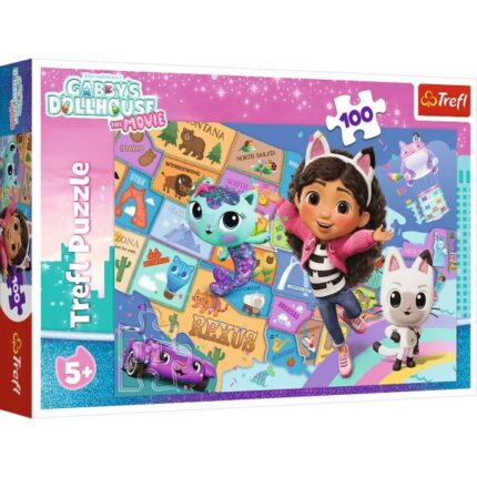 Puzzle 100 delova - Gabby's dollhouse