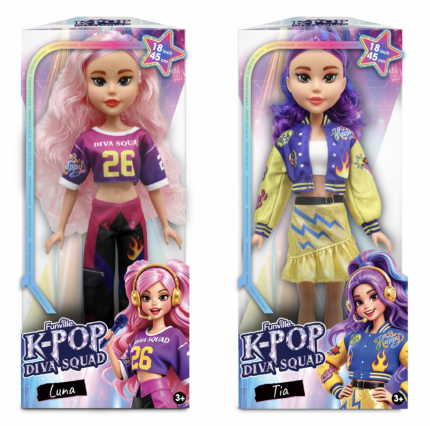 K-POP DIVA SQUAD - LUTKA 45CM - Luna/Tia - asortiman