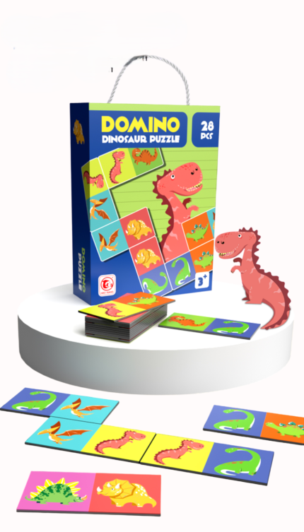 Puzzle dino domine - 28 delova