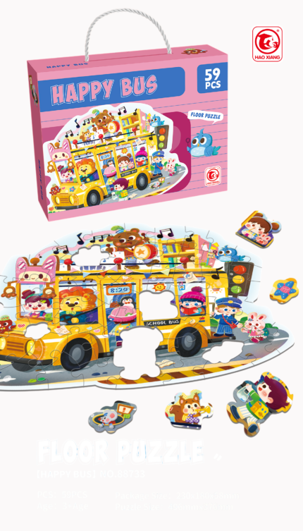 Puzzle srećan autobus - 59 delova