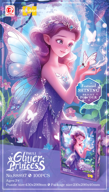 Puzzle svetlucave - princeza - 100 delova